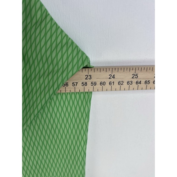 FootJoy Shirt Men M Green Polo Geometric Print FJ Performance Hill Country Golf - Picture 5 of 10